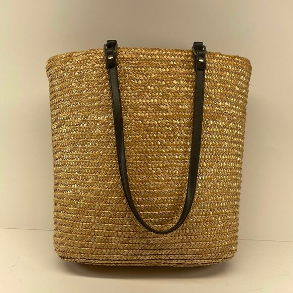 Faded Glory Straw Handbags Tote Purse Handle Top B#4 - Picture 2 of 11